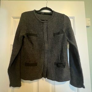 J. Crew dark grey cardigan